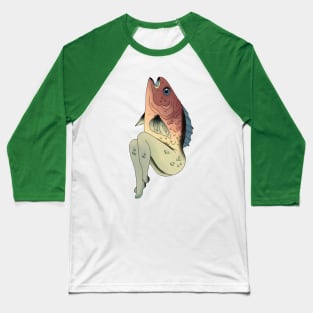 Fishy Ladie Baseball T-Shirt